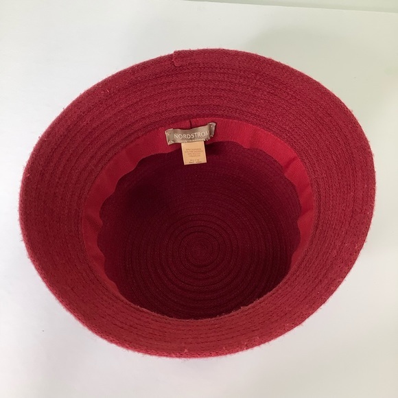Nordstrom cashmere blend Wine bucket hat size OSFM EUC main image 4
